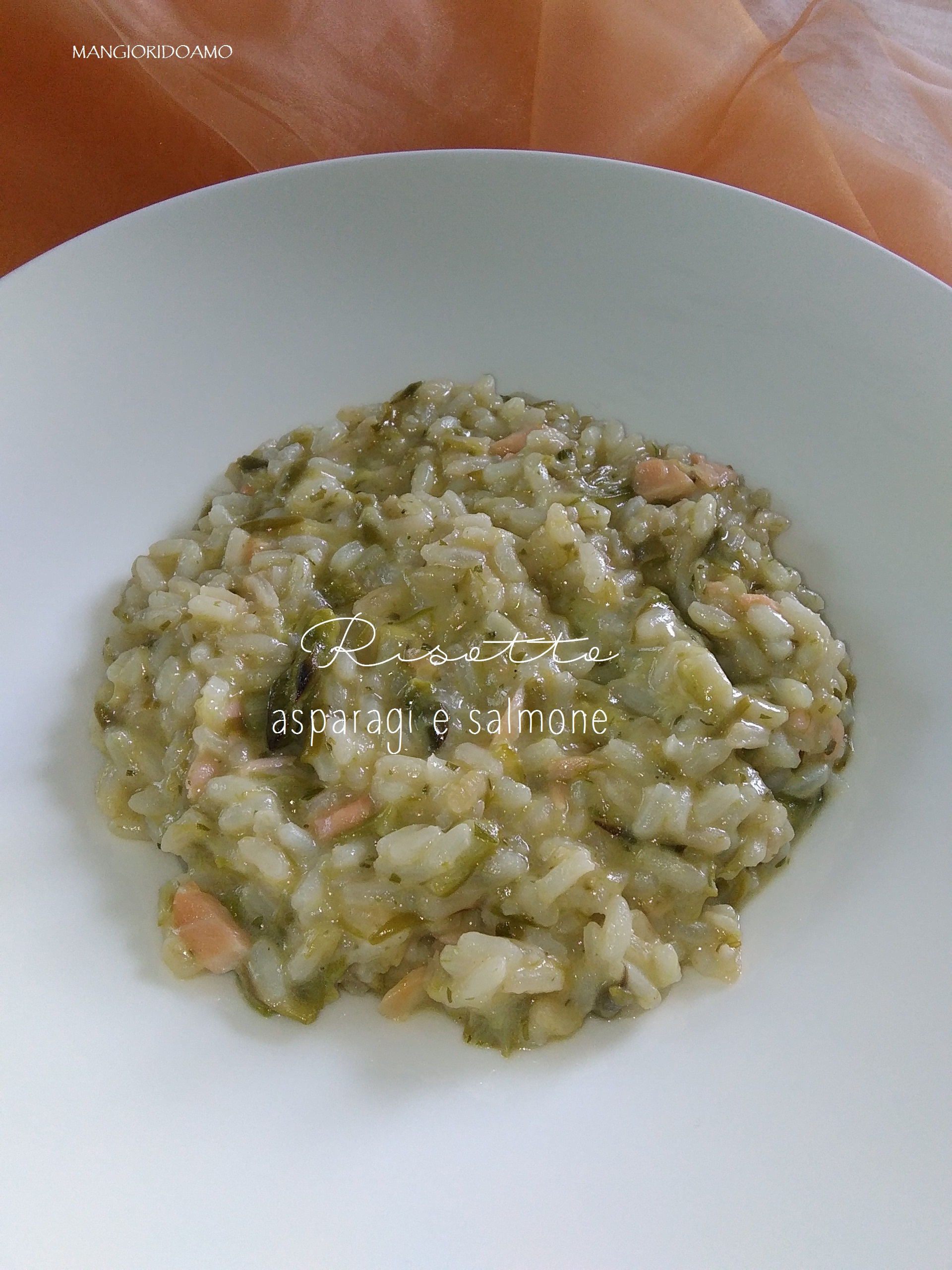 RISOTTO ASPARAGI E SALMONE Mangioridoamo